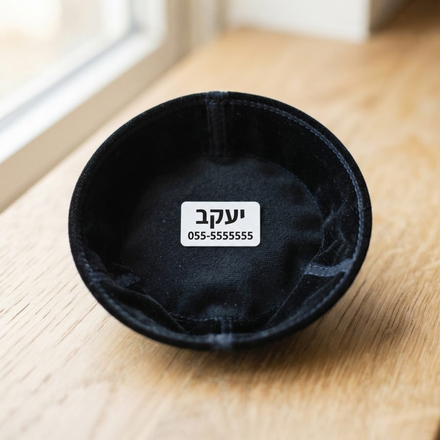 תווית שם על כיפה